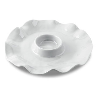 Vida Havana Chip and Dip White - Contemporary - Chip And Dip Sets