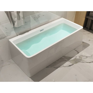 ALFI brand AB8859 67" Acrylic Soaking Bathtub for - White