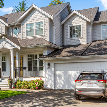 Siding Installation - James Hardie Shakes & Shingles in Pearl Grey