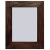 Sedona Rustic Wood Picture Frame, Dark Walnut Stain And Dark Glaze, 24"x36"