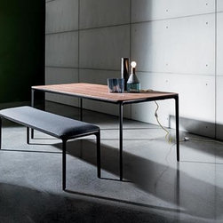 Slim wood dining table by SOVETITALIA - Dining Tables