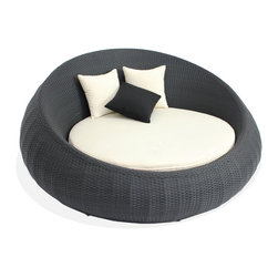 Lavita Furniture - ROUND Outdoor Daybed - Outdoor Lounge Chairs