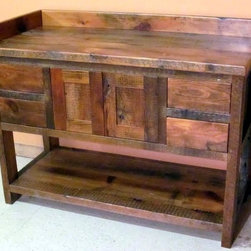 Reclaimed Barn Wood Bathroom - Bathroom Vanities And Sink Consoles