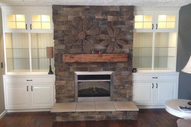 Living room - living room idea in Omaha