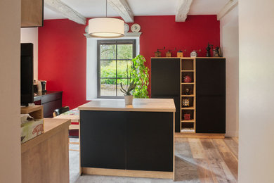 Photo of a contemporary home design in Dijon.