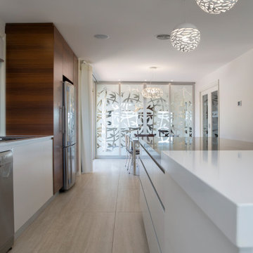 Modern Minimalist Kitchen/Dining/Outdoor