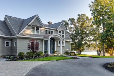 Inspiration for a coastal exterior home remodel in Boston