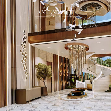 Majestic Fusion: Grand Entrance Foyer Redefines Ultra-Luxury Villa Experience