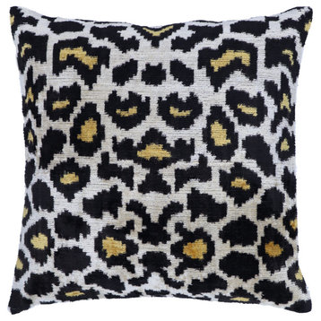 Canvello Tiger Print Black Pillows For Couch 16x16 inch