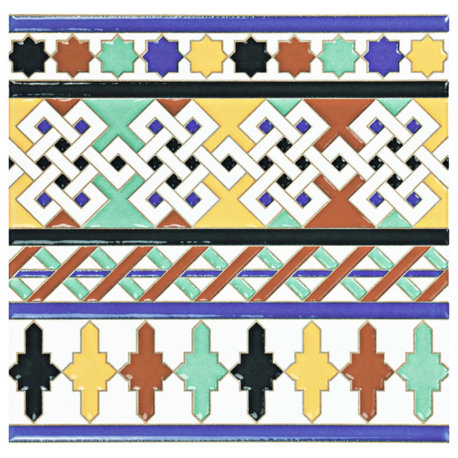 Sevillano Giralda Cenefa Ceramic Wall Trim