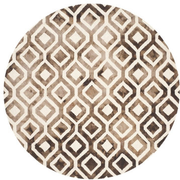 Safavieh Dip Dyed DDY679L 2'x3' Ivory/Chocolate Rug