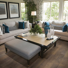 dining room and family room