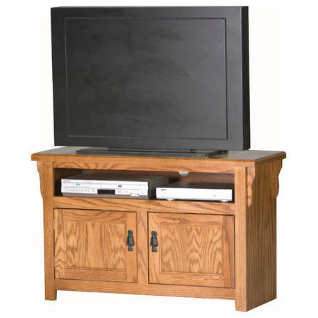 43" Mission TV Cart, Yellow Oak