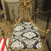 Jeweled Crown Gold Iron Dog Bed, Pet Canopy Metal Royal