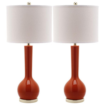 Mae 30.5-Inch H Long Neck Ceramic Table Lamp, Lit4091D-Set2