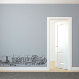 Doodle London Scene - Wall Decals