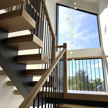 Project #139 | Four Story Modern Floating Staircase