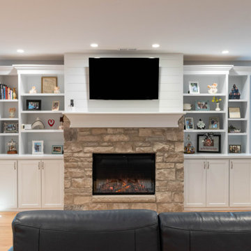 Basement Renovation with Play Area and Kitchenette