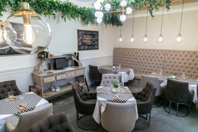 Dining room - mediterranean dining room idea in Moscow