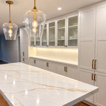 Reliance Jupiter Quartz Island Countertop – Short Hills, NJ