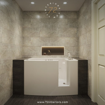 Elderly Master Bathroom and Kitchen Virtual Design in San Francisco
