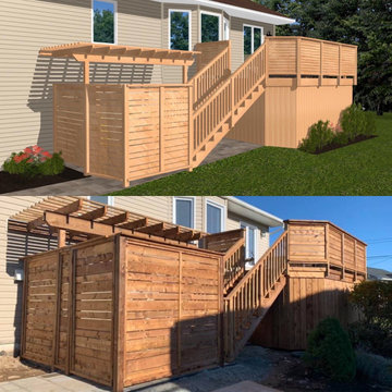 Dartmouth Pressure Treated Deck & Stone Patio