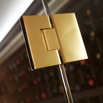 Satin Brass Hinge Detail