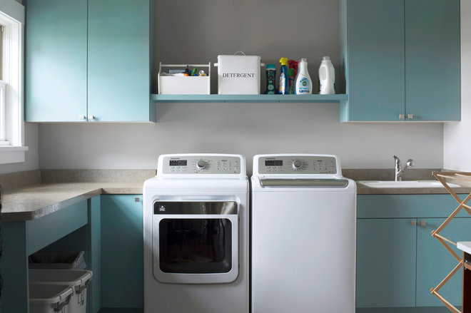 Transitional Laundry Room by Nor-Son, Inc.