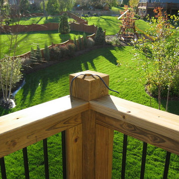 How to install Deck lighting using low voltage lighted post caps.