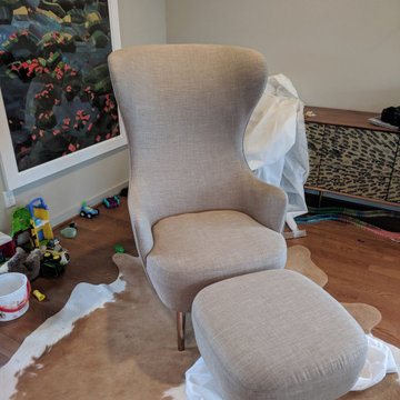 Tom Dixon Wingback Chair & Ottoman | Eternity Modern Customer Photos