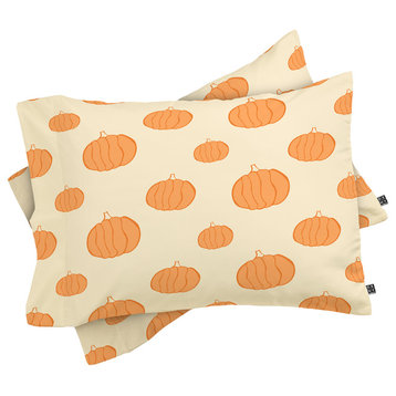 Deny Designs Allyson Johnson Pumpkins Pillow Shams, Queen
