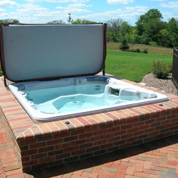 Portable Spa in Brick Surround- 2006 Aqua Magazine Readers Choice - Products