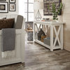 Homestyles Seaside Lodge Wood Console Table in Off White