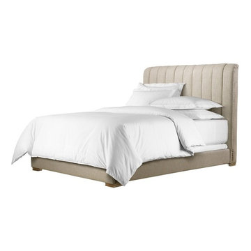 Curations Limited Beige Linen Harlan Bed