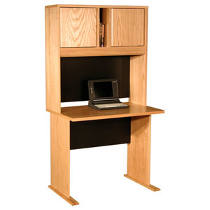 Woodtone Laminate Computer Trolley Oak Desks And Hutches By