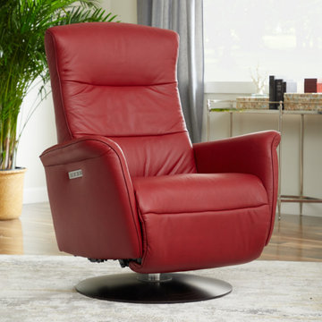 Stressless® Mike with Power™ shown in Paloma Cherry