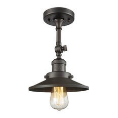 Innovations Lighting 201F-Ob-M5-Led 1 Light Dimmable Led Semi-Flush Mount