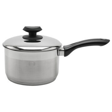 YBM Home 18/10 Stainless Steel Sauce Pot, Induction Compatible, Silver, 1 Quart