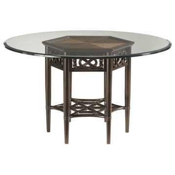 Sugar And Lace Dining Table With 60" Glass Top