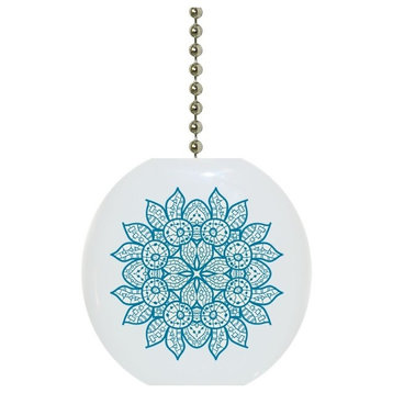 Oriental Blue Mandala Ceiling Fan Pull