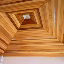 Alfresco With Timber Feature Ceiling Modern Patio