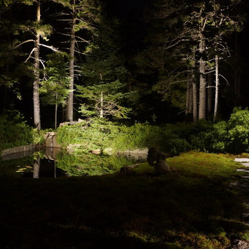 Moonlighting Installs A Custom Outdoor Lighting System In Maine