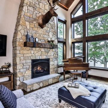 Legacy Home - Gathering Room Fireplace