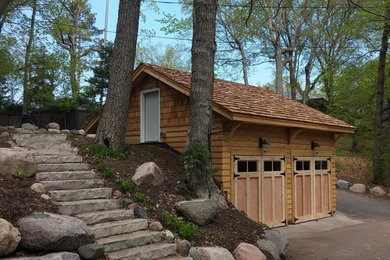 Garage - craftsman garage idea in Minneapolis