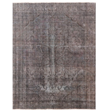 10'x12' Oriental Overdyed Handmade Wool Area Rug, Q1927