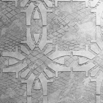 Gray Mitty Decorative Stencil Wall Finishes