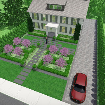 Rosedale Modern Formal Front Yard