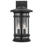 Capital Lighting - Capital Lighting Mission Hills 2 Light Outdoor Wall Lantern, Black - Part of the Mission Hills Collection
