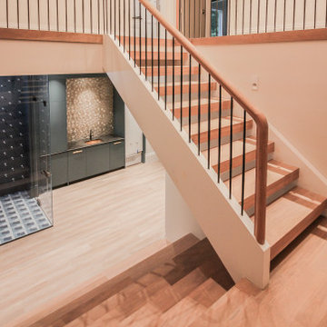 Project #81 | Modern Staircase with Integrated Seating