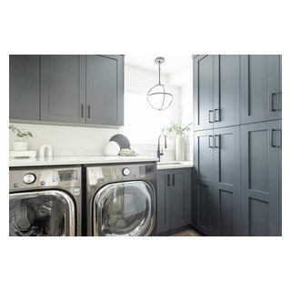 DARK AND ELEGANT LAUNDRY ROOM - Contemporary - Laundry Room - Vancouver ...